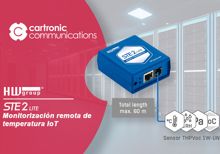 Foto STE2 Lite, monitorización remota de temperatura con alertas vía email.